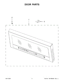 Door Parts parts for Whirlpool Microwave/Hood Combo YWMH78019HZ5 from AppliancePartsPros.com