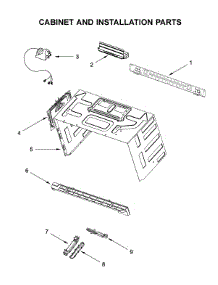 Cabinet And Installation Parts parts for Whirlpool Microwave/Hood Combo YWMHA9019HV3 from AppliancePartsPros.com