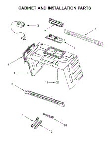 Cabinet And Installation Parts parts for Whirlpool Microwave/Hood Combo YWMHA9019HZ2 from AppliancePartsPros.com