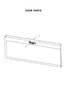 Door Parts parts for Whirlpool Microwave/Hood Combo YWML35011KS0 from AppliancePartsPros.com