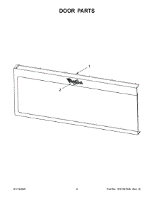 Door Parts parts for Whirlpool Microwave/Hood Combo YWML35011KS01 from AppliancePartsPros.com
