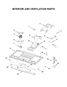 Interior And Ventilation Parts parts for Whirlpool Microwave/Hood Combo YWML55011HB5 from AppliancePartsPros.com