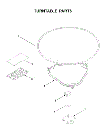 Turntable Parts parts for Whirlpool Microwave/Hood Combo YWML55011HS7 from AppliancePartsPros.com