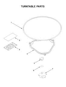 Turntable Parts parts for Whirlpool Microwave/Hood Combo YWML55011HW4 from AppliancePartsPros.com