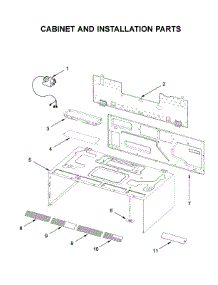 Cabinet And Installation Parts parts for Whirlpool Microwave/Hood Combo YWML55011HW5 from AppliancePartsPros.com