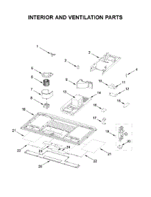 Interior And Ventilation Parts parts for Whirlpool Microwave/Hood Combo YWML75011HB5 from AppliancePartsPros.com