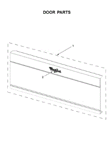 Door Parts parts for Whirlpool Microwave/Hood Combo YWML75011HB7 from AppliancePartsPros.com