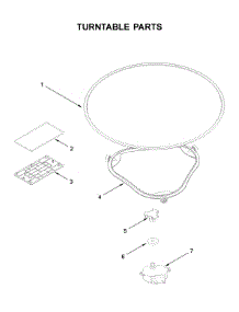 Turntable Parts parts for Whirlpool Microwave/Hood Combo YWML75011HN8 from AppliancePartsPros.com