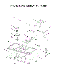 Interior And Ventilation Parts parts for Whirlpool Microwave/Hood Combo YWML75011HV10 from AppliancePartsPros.com