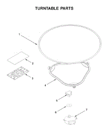 Turntable Parts parts for Whirlpool Microwave/Hood Combo YWML75011HV7 from AppliancePartsPros.com