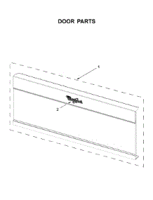 Door Parts parts for Whirlpool Microwave/Hood Combo YWML75011HW9 from AppliancePartsPros.com