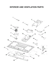 Interior And Ventilation Parts parts for Whirlpool Microwave/Hood Combo YWML75011HW9 from AppliancePartsPros.com