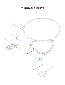 Turntable Parts parts for Whirlpool Microwave/Hood Combo YWML75011HW9 from AppliancePartsPros.com
