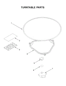 Turntable Parts parts for Whirlpool Microwave/Hood Combo YWML75011HZ10 from AppliancePartsPros.com