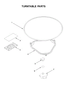 Turntable Parts parts for Whirlpool Microwave/Hood Combo YWML75011HZ5 from AppliancePartsPros.com