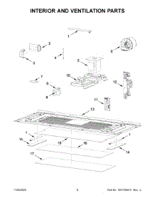 Interior And Ventilation Parts parts for Whirlpool Built-In Microwave YWMMF5930PZ00 from AppliancePartsPros.com