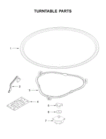 Turntable Parts parts for Whirlpool Built-In Microwave YWMT50011KS0 from AppliancePartsPros.com