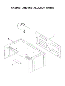 Cabinet And Installation Parts parts for Whirlpool Built-In Microwave YWMT50011KS0 from AppliancePartsPros.com