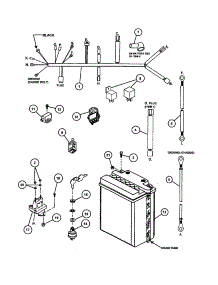 Electrical parts for Snapper Rear-Engine Riding Mower YZ145332BVE from AppliancePartsPros.com