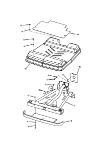 Front Frame / Cover parts for Snapper Rear-Engine Riding Mower YZ15334BVE from AppliancePartsPros.com