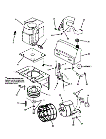 Engine parts for Snapper Rear-Engine Riding Mower YZ15384BVE from AppliancePartsPros.com