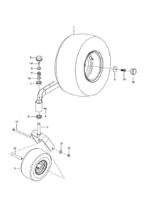 Wheels & Tires parts for Husqvarna Rear-Engine Riding Mower Z142-967924801-00 from AppliancePartsPros.com