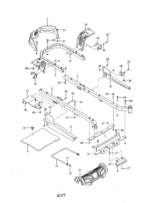Frame parts for Husqvarna Rear-Engine Riding Mower Z246-967271401-00 from AppliancePartsPros.com