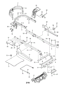 Frame parts for Husqvarna Rear-Engine Riding Mower Z246-967271501-00 from AppliancePartsPros.com