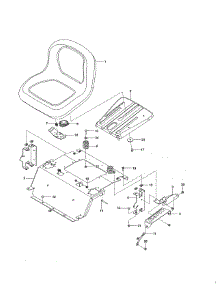 Seat parts for Husqvarna Riding Mower & Tractor Z248F-96730360100 from AppliancePartsPros.com