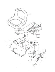 Seat parts for Husqvarna Riding Mower & Tractor Z248F-96733670100 from AppliancePartsPros.com