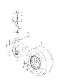 Wheels & Tires parts for Husqvarna Riding Mower & Tractor Z254-28982 from AppliancePartsPros.com