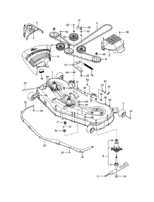 Mower Deck / Cutting Deck parts for Husqvarna Riding Mower & Tractor Z254-967271701-00 from AppliancePartsPros.com
