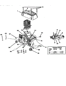 Fuel Tank-Oil Tank parts for Homelite Gas Chainsaw Z3850-18 INCH from AppliancePartsPros.com