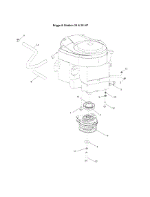 Engine - B&S 24 / 26 Hp parts for Husqvarna Rear-Engine Riding Mower Z4218-968999281 from AppliancePartsPros.com