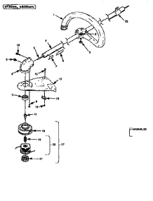 Drive Shaft And Cutter Head Assembly parts for Homelite Gas Line Trimmer Z825SEV from AppliancePartsPros.com