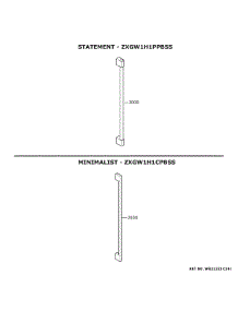Monogram Customization parts for Ge Wine & Beverage Cooler ZDBR240NABS from AppliancePartsPros.com