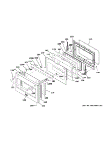 Door parts for Ge Range ZDP304NP8SS from AppliancePartsPros.com