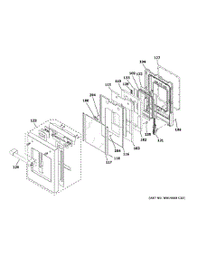 Small Door Assembly parts for Ge Range ZDP486NRN1SS from AppliancePartsPros.com