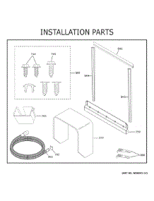 Installation Parts parts for Ge Dishwasher ZDT985SIN0II from AppliancePartsPros.com