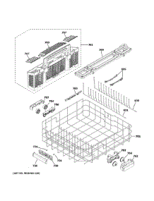 Lower Rack Assembly parts for Ge Dishwasher ZDT985SIN2II from AppliancePartsPros.com