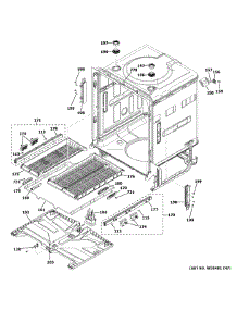 Body Parts (2) parts for Ge Dishwasher ZDT985SPN6SS from AppliancePartsPros.com