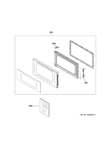 Door Parts parts for Ge Countertop Microwave ZEB1227SL3SS from AppliancePartsPros.com