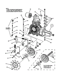 Tandem Hydro Transaxle parts for Snapper Rear-Engine Riding Mower ZF2101DKU from AppliancePartsPros.com