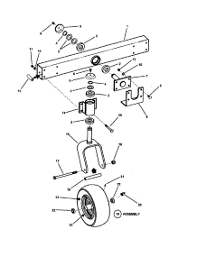 Wide-Stance Caster parts for Snapper Rear-Engine Riding Mower ZF2301GKU from AppliancePartsPros.com