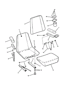 Seat parts for Snapper Rear-Engine Riding Mower ZF2301GKU from AppliancePartsPros.com