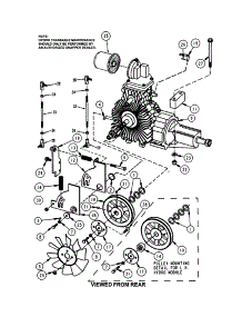Tandem Hydro Transaxle parts for Snapper Rear-Engine Riding Mower ZF2500K from AppliancePartsPros.com