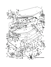61" Mower Deck parts for Snapper Rear-Engine Riding Mower ZF2500KH from AppliancePartsPros.com