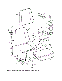 Seat parts for Snapper Rear-Engine Riding Mower ZF2500KH from AppliancePartsPros.com