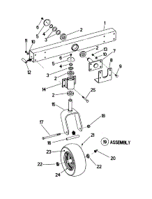 Wide-Stance Caster parts for Snapper Complete Deck ZF5200M from AppliancePartsPros.com