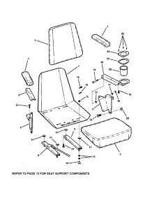 Seat parts for Snapper Complete Deck ZF5201M from AppliancePartsPros.com